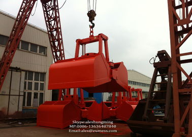 จีน Clamshell Motor Electro Hydraulic Grabs For Ship Deck Crane to Discharge Bulk Cargo ผู้ผลิต
