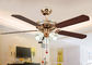 Electroplated Rose Gold Modern Ceiling Fan Light Fixtures with Iron , Acrylic ผู้ผลิต