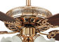 Electroplated Rose Gold Modern Ceiling Fan Light Fixtures with Iron , Acrylic ผู้ผลิต
