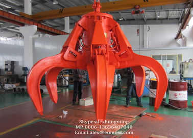 จีน 10T Electro Hydraulic Orange Peel Crane Grabs For Steel Scrap High Efficiency ผู้ผลิต