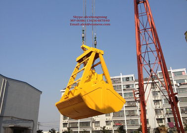 จีน Crane Mechanical Grabs High Performance Bulk Cargo Loading Four Rope Clamshell Grapple ผู้ผลิต