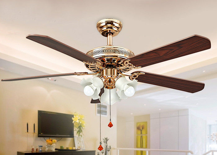 Electroplated Rose Gold Modern Ceiling, Rose Gold Ceiling Fan