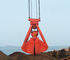 16T Mechanical Clamshell Grab Bucket 10m³  For Bulk Cargo Crane , Customized Color ผู้ผลิต