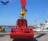 Red Hydraulic Drive Clamshell Grab Bucket for Excavator or Crane Handling Rock and Scrap 1.6m³ ผู้ผลิต