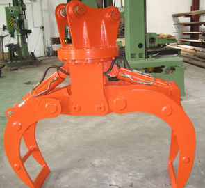 Powerful Excavator Grab Attachment Hydraulic Timber Grab / Excavators Wood Grapple ผู้ผลิต