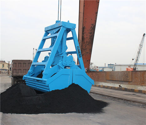 Professional 24t  Ship Deck Crane Remote Control Grapple for Loading  Bulk Materials
